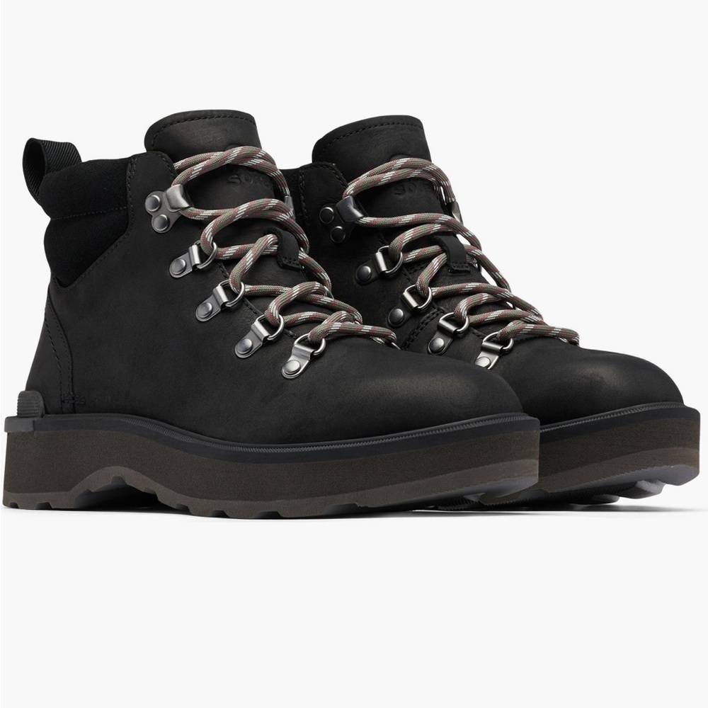 Sorel Black Lace Up Boots
